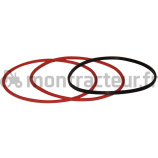 JOINTS DE CHEMISE ROUGE Ø 108 X 115 X 3.5MM - NOIR Ø 101 X 105 X 2MM
