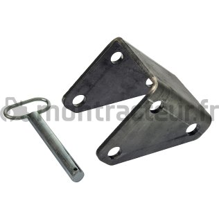 CHAPE D'ATTELAGE BÉQUILLE HYDRAULIQUE - Ø 91 MM