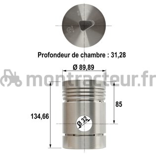 PISTON NU Ø 89.89 MM - STANDARD