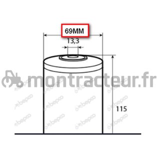 CARTOUCHE DE FILTRE À CARBURANT