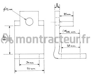BRIDE VIBRO 32X12 MM 50 X 8 MM RENFORCÉ
