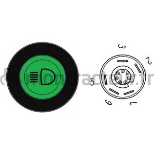 BOUTON POUSSOIR PHARES DE TRAVAIL