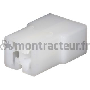 CONNECTEUR STANDARD MÂLE 6.3 MM 2 PÔLES POUR COSSE FEMELLE