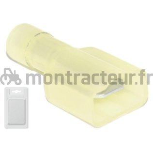 COSSE DE RACCORD DE DÉRIVATION BLEUE - 6.3 X 0.8 MM - (BLISTER 25 PIÈCES)