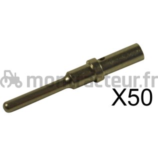 COSSE MÂLE POUR CONNECTEUR DEUTSCH 0.75 > 1.5 MM² - (BLISTER 50 PIÈCES)