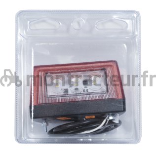 ÉCLAIRE-PLAQUE LED AVEC FEU POSITION ARRIÈRE (BLISTER 1 PIÈCE)