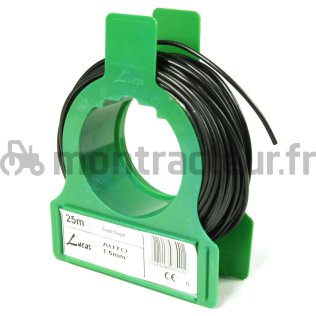 FIL MULTIBRINS 1.5 MM² - BOBINE 25 M - NOIR