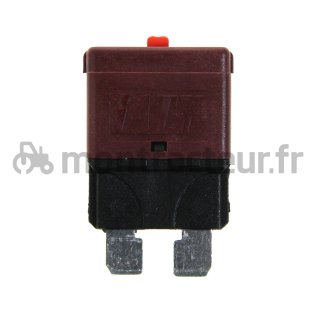 FUSIBLE AUTOMATIQUE STANDARD FICHE PLATE 10A - ROUGE - (BLISTER 1 PIÈCE)