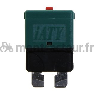 FUSIBLE AUTOMATIQUE STANDARD FICHE PLATE 30A - VERT - (BLISTER 1 PIÈCE)