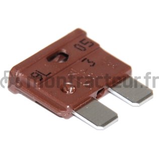 FUSIBLE STANDARD FICHES PLATES 7.5A - MARRON - (BLISTER 25 PIÈCES)