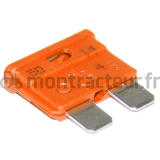 FUSIBLE STANDARD FICHES PLATES 40A - ORANGE - (BLISTER 100 PIÈCES)