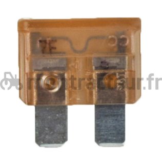 FUSIBLE STANDARD FICHES PLATES 7.5A - MARRON (BLISTER 6 PIÈCES)