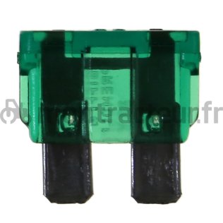 FUSIBLE STANDARD FICHES PLATES 30A - VERT (BLISTER 6 PIÈCES)