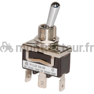 INTERRUPTEUR A LEVIER (ON)-OFF-(ON) - (BLISTER 1 PIÈCE)
