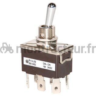 INTERRUPTEUR A LEVIER ON-OFF-(ON) - (BLISTER 1 PIÈCE)