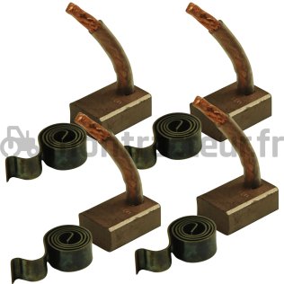 JEU BALAIS DE CHARBON POUR DEMARREUR MAHLE LETRIKA REF. 16905973 - 6005016401