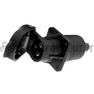 PRISE PLASTIQUE 3 PÔLES - MÂLES - 12/24V. (BLISTER 1 PIÈCE)