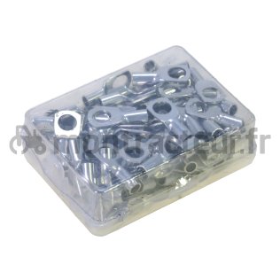 SOULIER DE CÂBLE A SOUDER 10 MM² - Ø 8 MM - (BLISTER 100 PIÈCES)