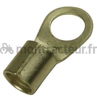 SOULIER DE CÂBLE ROND LAITON 50 MM2 - Ø 13 MM (BLISTER 5 PIÈCES)