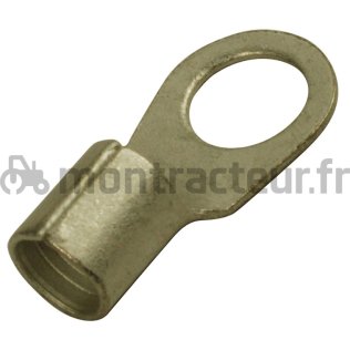 SOULIER DE CÂBLE ROND LAITON 25 MM2 - Ø 10 MM (BLISTER 5 PIÈCES)