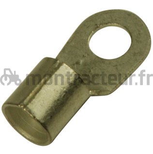 SOULIER DE CÂBLE ROND LAITON 35 MM2 - Ø 8 MM (BLISTER 5 PIÈCES)