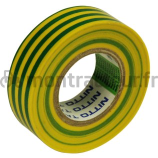 TOILE ISOLANTE JAUNE ET VERTE - 19MM X 10M