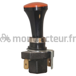 INTERRUPTEUR A TIRETTE JAUNE - 2 BORNES - (BLISTER 1 PIÈCE)