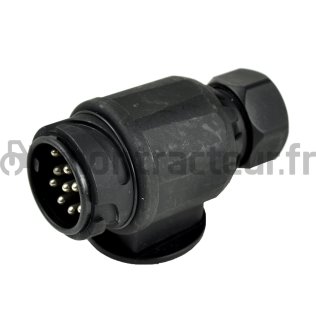 FICHE PLASTIQUE 13 PÔLES 12V/20A (BLISTER 1 PIÈCE)