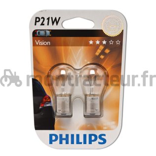 AMPOULE 12 V - 21W - BA15S - P21W - (BLISTER 2 PIÈCES)