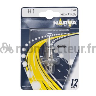 AMPOULE 12V - 55W - P14.5S - H1 - (BLISTER 1 PIÈCE)