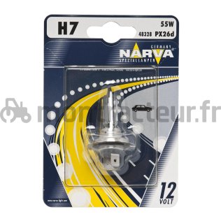 AMPOULE 12V - 55W - PX26D - H7 - (BLISTER 1 PIÈCE)