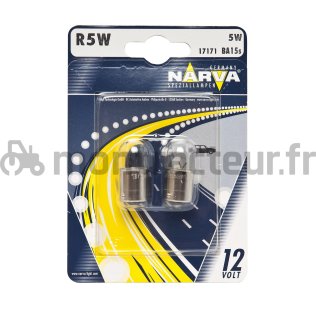 AMPOULE 12V - R5W - BA15S - (BLISTER 2 PIÈCES)