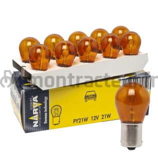 AMPOULE 12V - 21W - BAU5S - PY21W - ORANGE
