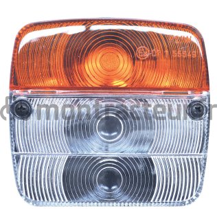 CABOCHON FEU AVANT BLANC/ORANGE