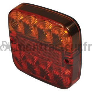 FEU ARRIÈRE LED AVEC ÉCLAIRE-PLAQUE - 12V