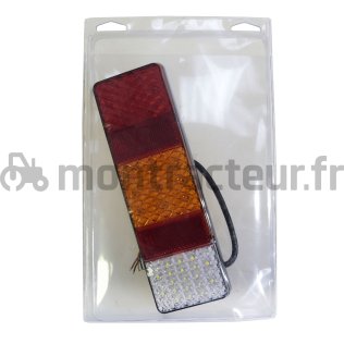 FEU ARRIÈRE LED 12/24V - 4 FONCTIONS - (BLISTER 1 PIÈCE)