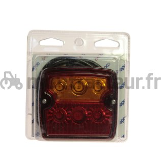 FEU ARRIÈRE LED MULTIFONCTIONS 3 FONCTIONS - (BLISTER 1 PIÈCE)