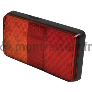 FEU ARRIÈRE LED SANS ÉCLAIRE-PLAQUE - 12/24V