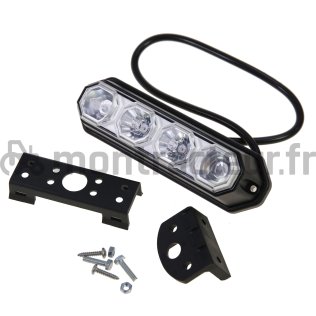 FEUX FLASH 4 LEDS - 12-24V - 3.5W - AMBRE