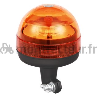 GYROPHARE LED 12-24V - 12X3W - TIGE FIXE