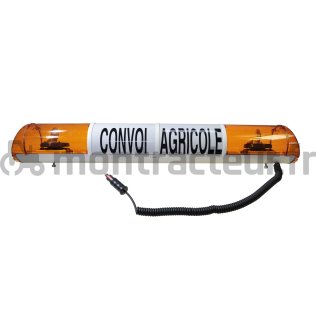 RAMPE DE SIGNALISATION SIRENA ''CONVOI AGRICOLE'' 970 MM - 2 FEUX - MAGNÉTIQUE - 12V - 21W