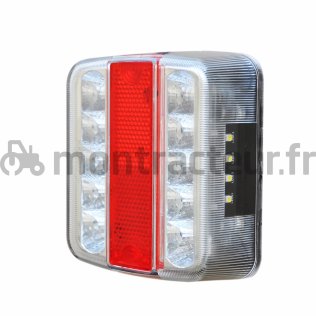 FEU ARRIÈRE LED CARRÉ - 95 X 105 MM
