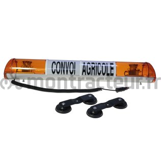 RAMPE DE SIGNALISATION '' CONVOI AGRICOLE'' 970 MM - LED - MAGNÉTIQUE