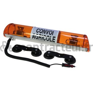 RAMPE DE SIGNALISATION '' CONVOI AGRICOLE'' 755 MM - LED - MAGNÉTIQUE