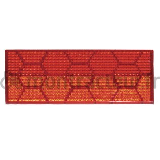 CATADIOPTRE ROUGE A COLLER RECTANGULAIRE - 110 X 44 MM