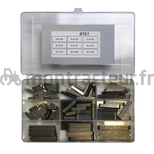 KIT CLAVETTES PARALLÈLES - DIN 6885 A 5 - 10 MM (BLISTER 90 PIÈCES)