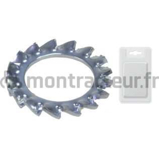 RONDELLE ÉVENTAIL - DIN 6798A M14 (BLISTER 10 PIÈCES)