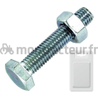BOULON TH ZINGUÉ 8.8-DIN 933 M12X30 (BLISTER 10 PIÈCES)