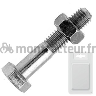 BOULON TH ZN 8.8 - DIN 931 M6 X 40 MM (BLISTER 20 PIÈCES)