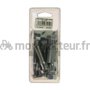 VIS TH ZINC 8.8 - DIN 931 12X50 MM (BLISTER 10 PIÈCES)